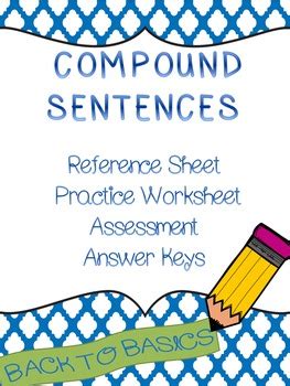 Compound Sentences And Combining Sentences Practice And Test Distance