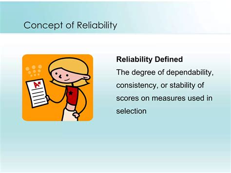 Lecture Measurement Reliability And Validity Ppt