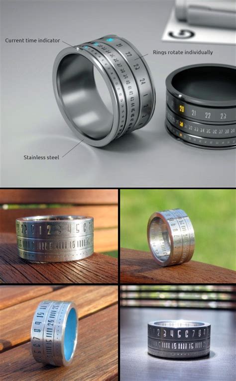 Heres How The Actual High Tech Ring Clock Looks On Your Finger Techeblog