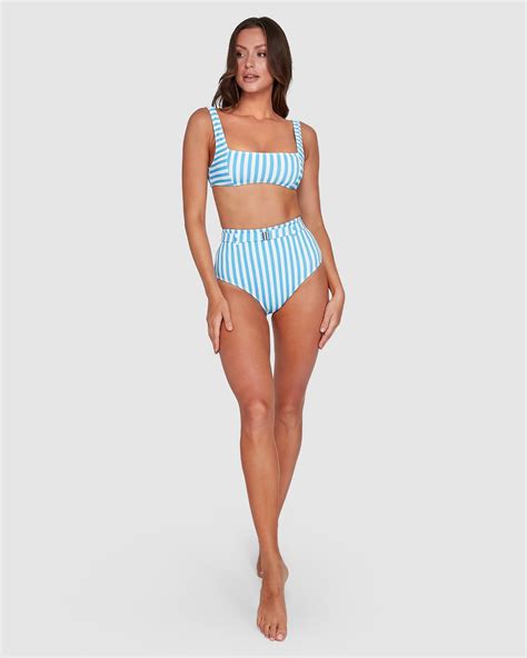 Cassy Stripe Hi Retro Bikini Bottoms 9355844051536 Billabong