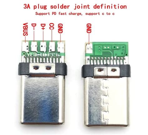Распиновка USB Type C кабеля по цветам