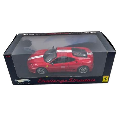 Modellino Hotwheels Elite 1 18 Ferrari 360 Challenge Stradale Red