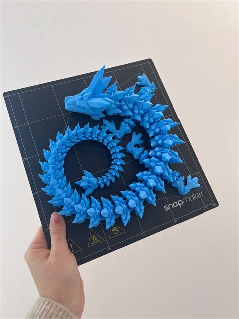 D Printing Crystal Dragon Articulating Flexi Wiggle Pet Print In