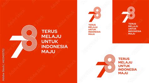 Logo Of Th Anniversary Of Indonesia Independence Day For Background