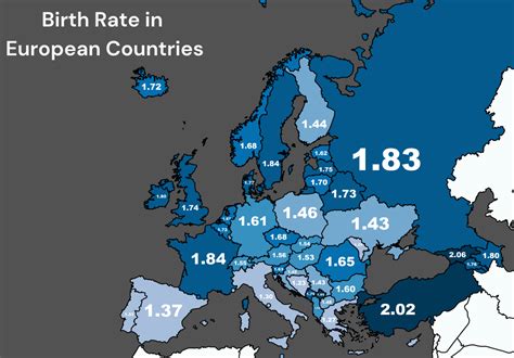 Birth Rate In European Countries R Maps