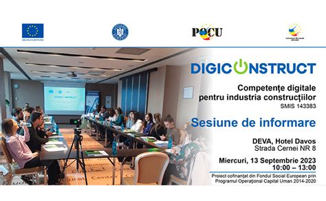 Competențe digitale pentru industria construcțiilor sesiune de