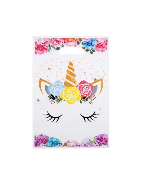 Bolsa Dulces Unicornio Kawaii x 6 Cotillón Unicornio Cotillón Act