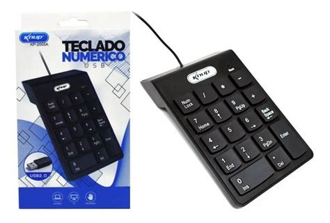 Teclado Num Rico Fio Usb Teclas Knup Kp A Pe As