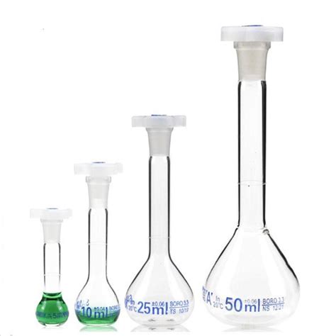 High Quality Boro Glass Volumetric Flask With Pp Stopper China