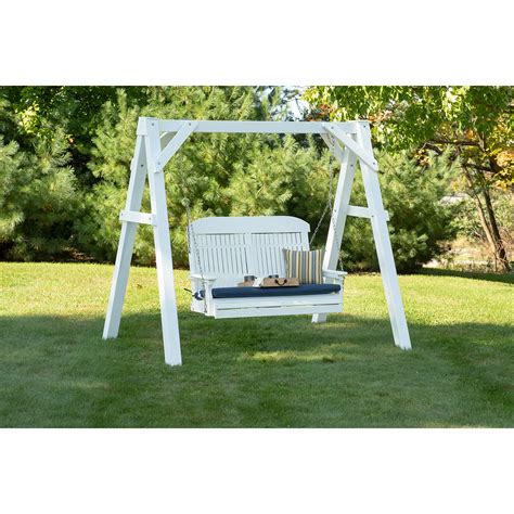 Luxcraft A Frame Vinyl Swing Stand White Luxcraft Comfort