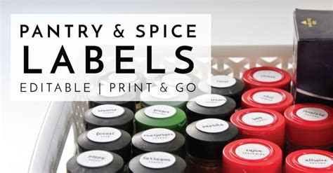 New To The Organization Toolbox Editable And Printable Pantry Labels