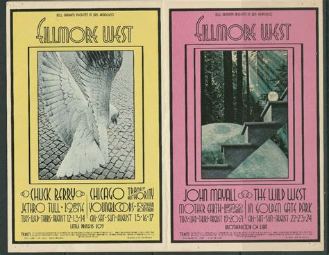 Bill Graham Presents Fillmore West Chicago John Mayall Handbill