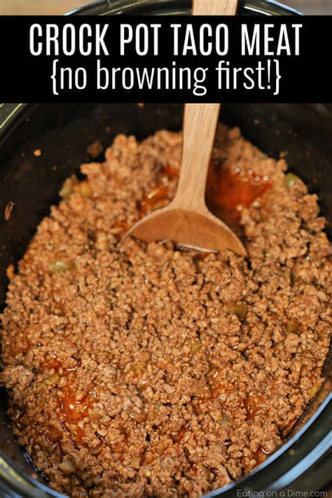 Simple Way To Ground Beef Crock Pot Recipes Taco