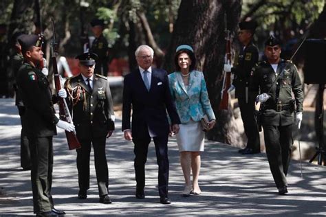 López Obrador recibe a los reyes de Suecia