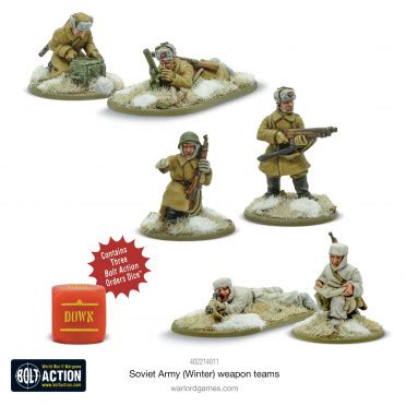 Buy Bolt Action Soviet Army Winter Weapons Teams Warlord Games