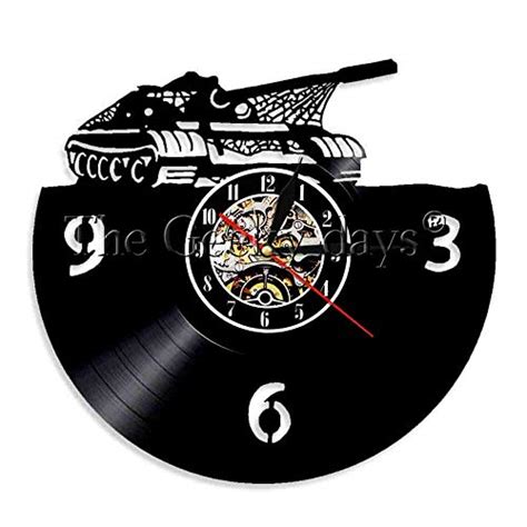 Wclgdj Arte Militar Reloj De Pared De Vinilo Reloj De Pared Militar