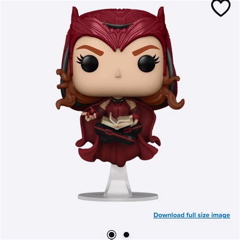 Funko Pop Marvel Wandavision Scarlet Witch Bobble Head In Vinyl