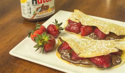 Crepe De Nutella Morango N O Tem Quem N O Goste