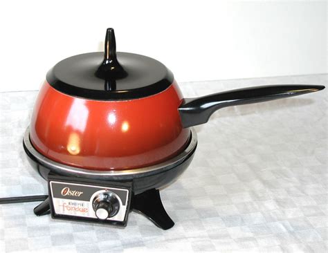 Items similar to Oster Electric Fondue Pot Flame Red Vintage Warmer on Etsy