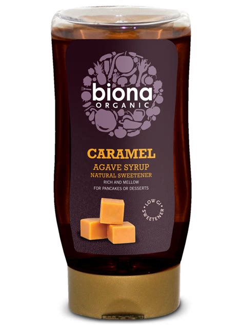 Caramel Agave Syrup Organic G Biona Healthy Supplies