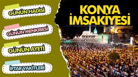 Konya Namaz Vakitleri 2024 Konya Iftar Vakitleri 2024 15 Mart