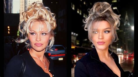 Iconic 90s Pamela Anderson Bun Tutorial Youtube