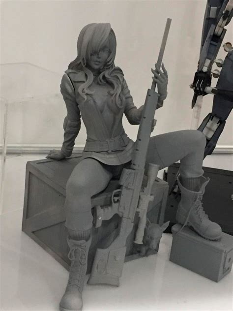 Kotobukiya Sniper Wolf Bishoujo Statue On Display At New York Comic Con