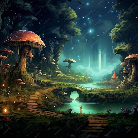 Premium Ai Image Cool Hd Forrest Fairy Wallpapier