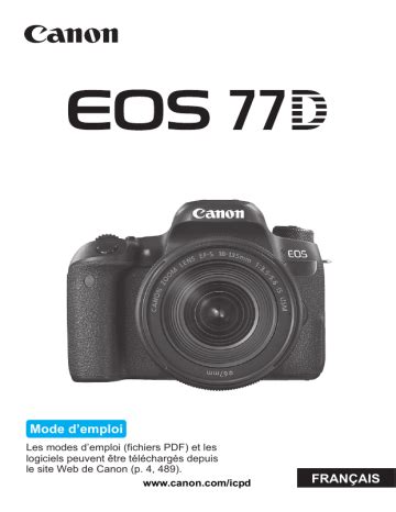 Canon Eos D Mode D Emploi Manualzz