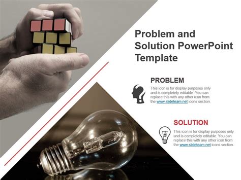 Problem And Solution Powerpoint Template Powerpoint Slide Templates