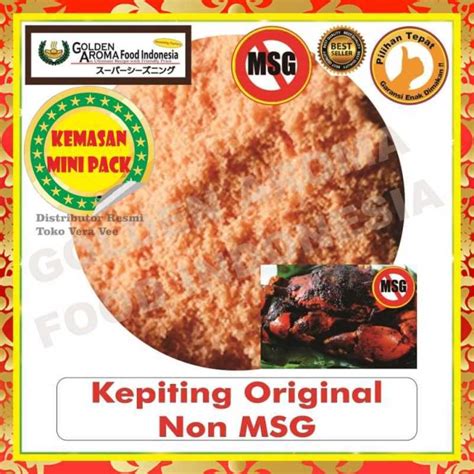 Jual Bumbu Tabur Rasa Kepiting Original Non Msg Gr Bubuk Tabur