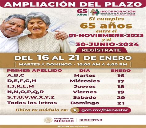 Ltima Oportunidad Para Inscribirse En La Pensi N De Adultos Mayores