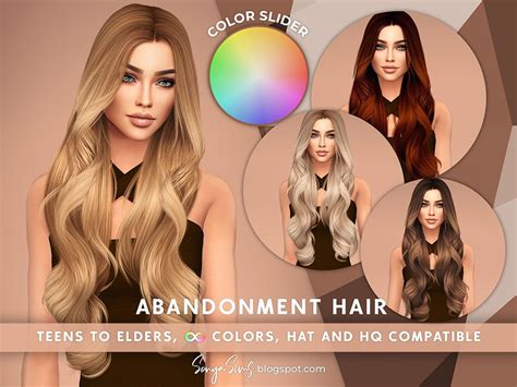 Sims Hair Colors