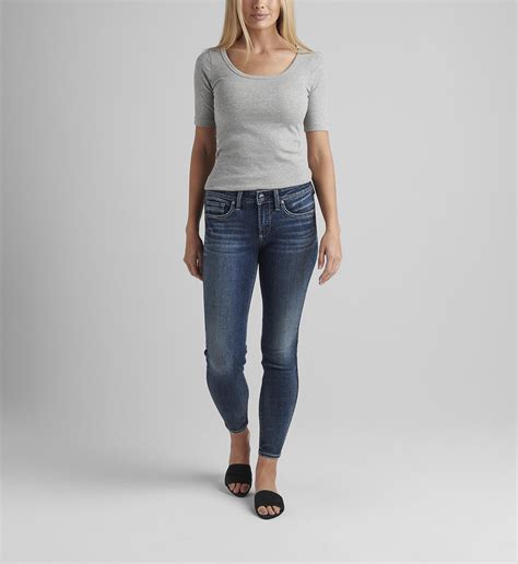 Buy Britt Low Rise Skinny Jeans For Usd 7800 Silver Jeans Us New