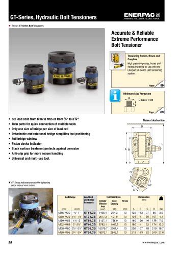 Sbl Hydraulic Gantry Enerpac Pdf Catalogs Technical