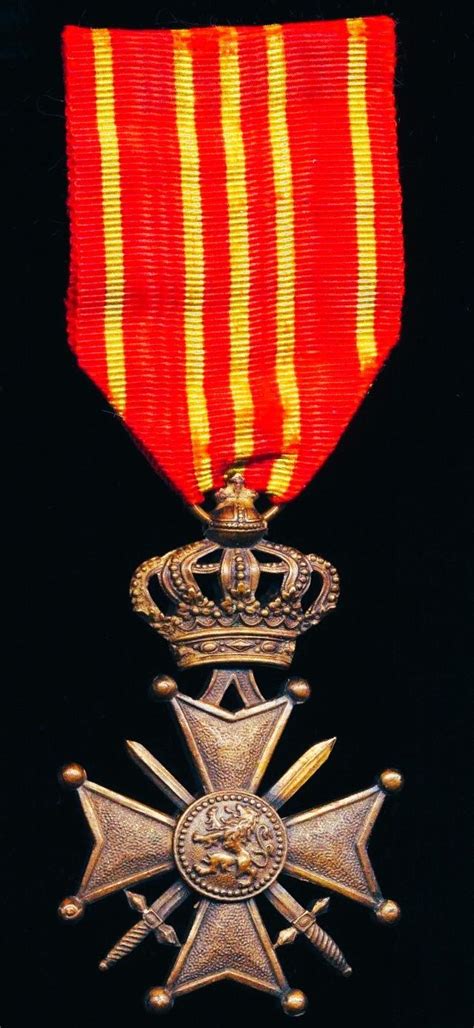 Aberdeen Medals Belgium Cross Of War Croix De Guerre