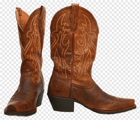 Bota vaquera sombrero de vaquero ariat bota marrón vaquero Moda png