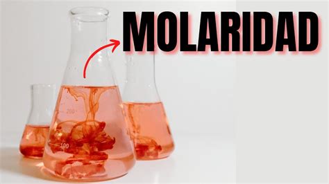 Qué es la MOLARIDAD de una disolución en química Y cómo calcular