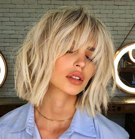 20 Perfect Feathered Bangs You Wont Resist Trying Cortes De Pelo Bob