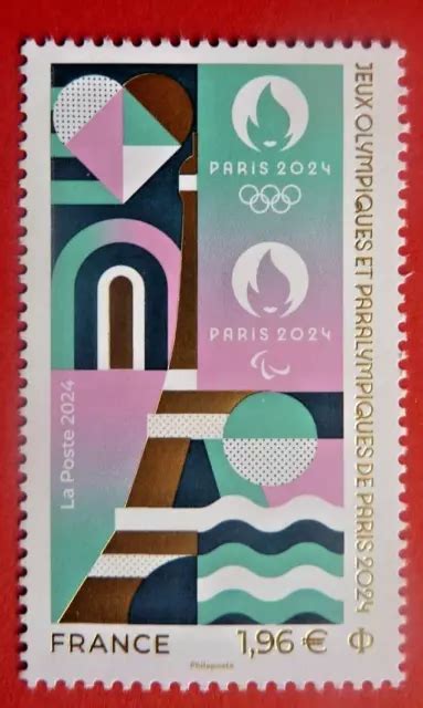 Timbre France Jeux Olympiques Et Paralympiques De Paris 2024 Neuf Eur 4 00 Picclick Fr