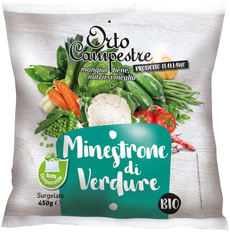 Minestrone Di 12 Verdure Surgelato ORTO CAMPESTRE Agricoltura Biologica