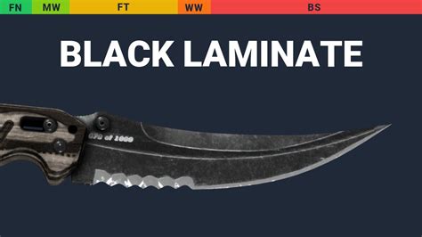 Flip Knife Black Laminate Skin Float And Wear Preview Youtube