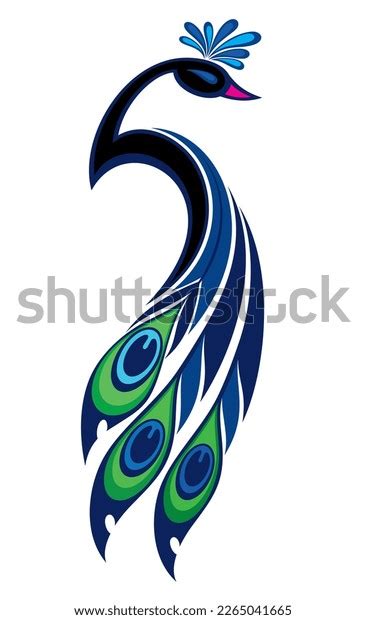 Abstract Religion Peacock Logo Design Stock Vector Royalty Free