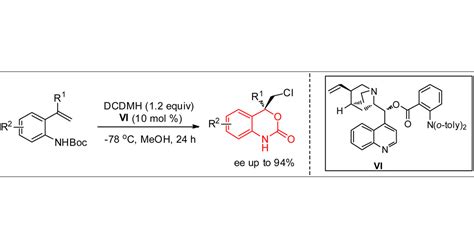 Catalytic Asymmetric Chlorocyclization Of 2 Vinylphenylcarbamates For