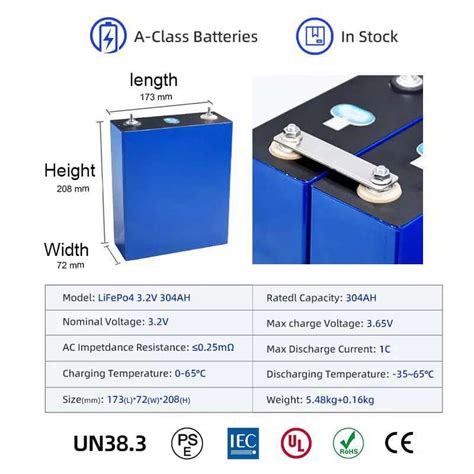 3 2 V Eve 304 Ah Lifepo4 Batterie Lithium Ionen Prismatische Zelle 6000