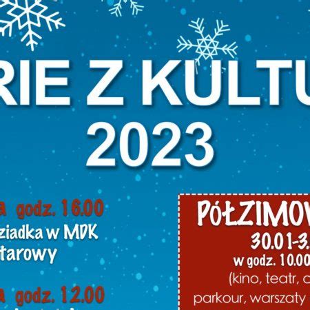 Ferie zimowe z kulturą Olsztynek 2023 Mazury Travel