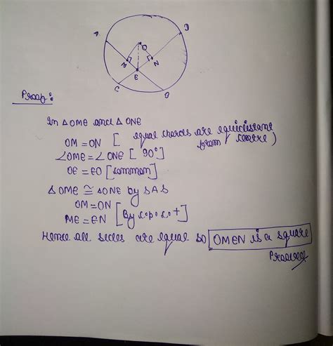 In The Given Figure Equal Chords Ab And Cd Of A Circle With Centre O