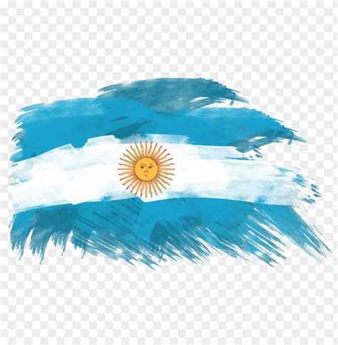 Bandera Argentina Sin Sol - Argentina Flag Art PNG Transparent With ...