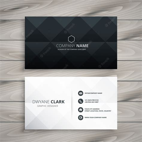 Visiting Card Design Black Background