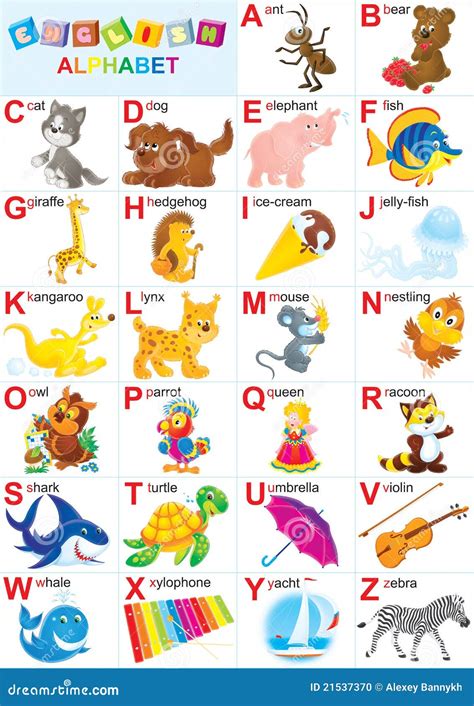 Alfabeto inglese illustrazione di stock. Illustrazione di infantile ...